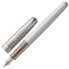 Ручка перьевая PARKER Sonnet Premium Metal & Pearl Lacquer CT, жемчужн.лак,паллад.дет,черная,1931547