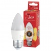 Лампа светодиодная ЭРА, 8(55)Вт, цоколь Е27, свеча, теплый белый, 25000ч, ECO LED B35-8W-2700-E27