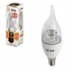 Лампа светодиодная ЭРА,7(60)Вт, цоколь E14,прозр свеча на ветру,тепл.бел,LED smdBXS-7w-827-E14-Clear