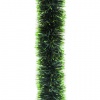 Мишура 1 штука, диаметр 100мм, длина 2м, зеленая с салатовыми кончиками, Г-258