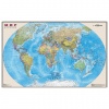 Карта настенная "Мир. Полит. карта", М-1:25млн, размер 122*79см, ламинир.