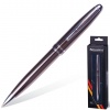 Ручка подарочная шариковая BRAUBERG Oceanic Grey, корп.серый, узел 1мм, линия 0,7мм, синяя,141420