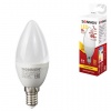 Лампа светодиодная SONNEN, 7(60)Вт, цоколь Е14, свеча, тепл.бел, 30000ч, LED C37-7W-2700-E14, 453711