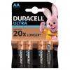 Батарейки КОМПЛЕКТ 4 шт,DURACELL Ultra,AA(LR06,15А),алкалиновые,пальчиковые,блистер,(ш/к 2573)