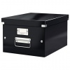 Короб архивный LEITZ "Click & Store" L, 200*369*482мм, лам. картон, разборный, черный,60450095