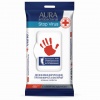 Дезинфицирующие салфетки влажные 48 шт, AURA "Stop Virus", для рук и поверхностей, ш/к 32134