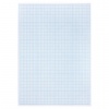 Бумага масштабно-координатная (миллиметровая), планшет А4, голубая, 20 листов, 80г/м2, STAFF, 113490