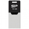 Флеш-диск 16GB SILICON POWER Mobile X20 OTG+USB 2.0, металл. корпус, черный, SP016GBUF2X20V1K