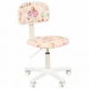 Кресло детское СН KIDS 101, без подлокотников, розовое с рисунком "Принцессы"