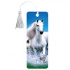 Закладка д/книг 3D BRAUBERG, объемная, "Белый конь", с декоративным шнурком-завязкой, 125753