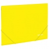 Папка на резинках BRAUBERG "Neon", неоновая желтая, до 300 листов, 0,5мм, 227461