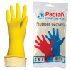 Перчатки хоз. латексные, х/б напыление, размер XL (оч большой), желтые, PACLAN Professional, ш/к6133