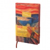 Ежедневник недатированный А5 138х213мм BRAUBERG VISTA под кожу гибкий 136л, Edvard Munch, 111984