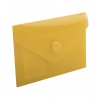 Папка-конверт с кнопкой МАЛОГО ФОРМАТА (74х105 мм), А7 (д/карт, визиток),жел,0,18 мм,BRAUBERG,227324