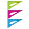 Треугольник 30*17 см гибкий BRAUBERG "FLEX", пластиковый, ассорти, европодвес, 210677