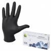 Перчатки нитриловые смотровые, 50 пар(100шт), неопудренные, M (средний), KLEVER Стандарт, черные
