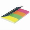 Закладки клейкие бумажные INDEX, НЕОНОВЫЕ, 50х20 мм, 4 цвета по 40 листов, I441810