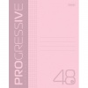Тетрадь А5 48л. HATBER скоба, клетка, обложка пластик, PROGRESSIVE Розовая, 48Т5В1