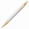Ручка шариковая PARKER IM Premium Pearl GT, корпус жемчужный лак, позолоч. дет, син, 2143643
