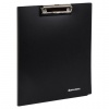Папка-планшет BRAUBERG Стандарт, А4 (310х230мм), с прижимом и крышкой, пластик, черная, 0,9мм,221646
