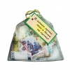 Сувенир мешочек с деньгами "В мешке густо, так и дома не пусто", прозрачный, BX00000035, ш/к 43325