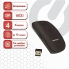 Мышь беспроводная SONNEN M-243, USB, 1600dpi, 4 кнопки, оптическая, цвет черный, 512646