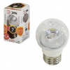 Лампа светодиодная ЭРА,7(60)Вт, цоколь E27, прозр шар,тепл.бел., 30000ч, LED smdP45-7w-827-E27-Clear