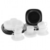 Набор посуды столовый, 30 предметов, черное и белое стекло, Carine Mix, LUMINARC, N1500