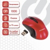 Мышь беспроводная SONNEN M-661R, USB, 1000dpi, 2 кнопки+1колесо-кнопка, оптическая, красная, 512649