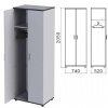 Шкаф для одежды "Монолит" (ш740*г520*в2050 мм), цвет серый, ШМ50.11