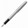 Ручка перьевая PARKER Sonnet Sand Blasted Stainless Steel, корп. серебристый,нерж.сталь,черн,2146873