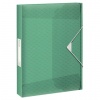 Папка-короб на резинках ESSELTE "Colour'Ice" А4, 40 мм, до 350 листов, зеленая, 626265