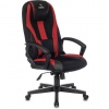 Кресло компьютерное ZOMBIE-9/BL+RED, подушка, экокожа/ткань, черное/красное