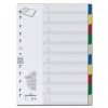 Разделитель пластиковый DURABLE (Германия), 10 листов, А4, цифровой 1-10, цветной, оглавл., 6740-27