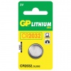 Батарейка GP Lithium, CR2032, литиевая, 1 шт, блистер, CR2032-C1