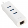 Сетевой адаптер TP-LINK UE330, USB 3.0, 1000Мбит, 3xUSB3.0, компактный, для ультрабуков и макбуков