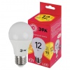 Лампа светодиодная ЭРА, 12(90)Вт, цоколь Е27, груша, теплый белый, 25000ч, LED A60-12W-3000-E27