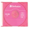 Диск CD-RW VERBATIM 700Mb 8х-12х Colour Slim Case 43167 (ш/к-1671)