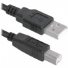 Кабель USB 2.0 AM-BM 1,8м DEFENDER, для подключения принтеров,МФУ и периферии, 83763