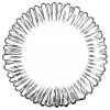 Набор тарелок, 6шт, диаметр 205мм, фигурное стекло, Aurora, PASABAHCE, 10512