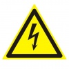 Знак предупреждающий "Опасность поражения электрич. током", треуг. 200*200*200мм, самокл,610007/W 08