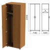 Шкаф для одежды "Монолит" (ш740*г520*в2050 мм), цвет орех, ШМ50.3