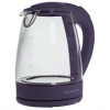 Чайник POLARIS PWK 1767CGL, 1,7л, 2200Вт, закрытый нагревательный элемент, стекло, фиолетовый