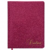 Дневник 1-11 класс 48л, обложка кожзам (твердая), фольга, BRAUBERG SPARKLE, розовый, 105463