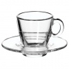 Набор кофейный на 6 персон, (6 чашек объемом 72мл, 6 блюдец) стекло, Aqua, PASABAHCE, 95756