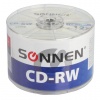 Диски CD-RW SONNEN 700Mb 4-12x Bulk (термоусадка без шпиля) КОМПЛЕКТ 50шт, 512578