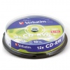 Диски CD-RW VERBATIM 700Mb 12х КОМПЛЕКТ 10шт Cake Box 43480 (ш/к - 4801)
