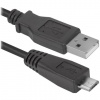 Кабель USB-microUSB 2.0 1,8м DEFENDER, для подключения портативных устройств и периферии, 87459