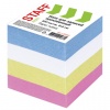 Блок для записей STAFF проклеенный, куб 8*8 см, 800 листов, цветной, чередование с белым, 120383
