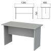 Стол приставной "Этюд" (ш1200*г600*в720 мм), серый 03, 400049, ш/к 31501